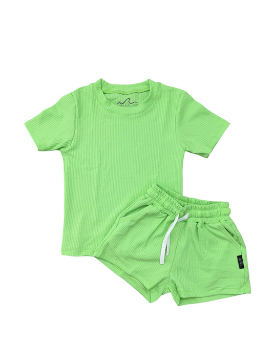 NEW!  Neon Green Waffle Lounge Set