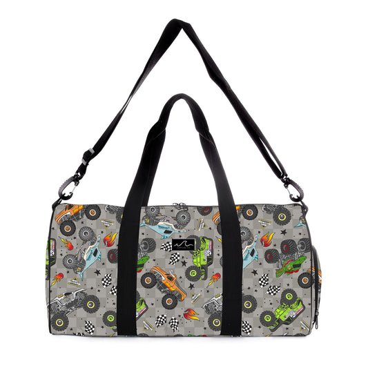 NEW! Checkered Monster Jam Duffle/Weekender Bag