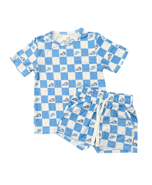 NEW! Baby Blue Sneaker Bamboo Lounge Set