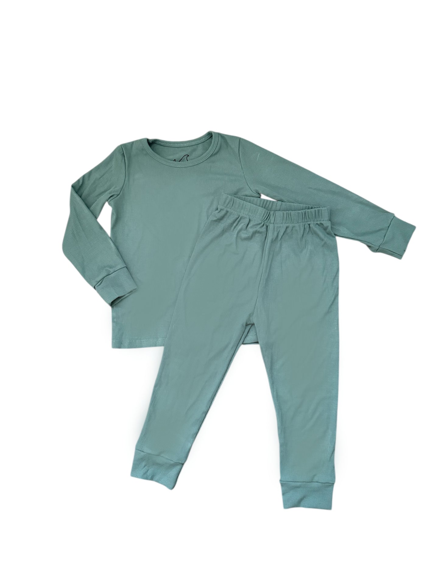 DOORBUSTER! - Pine Ribbed Long Sleeve Bamboo PJ