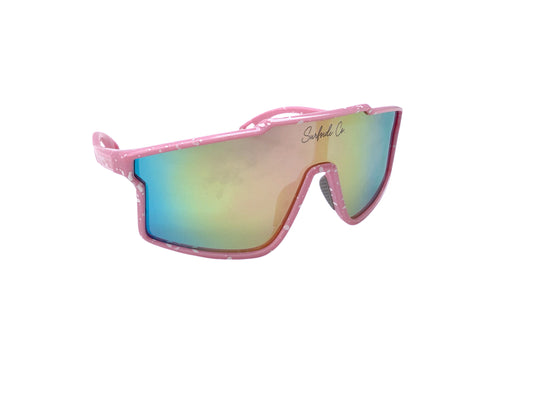 Sunset Beach- Pink Splatter Sunnies