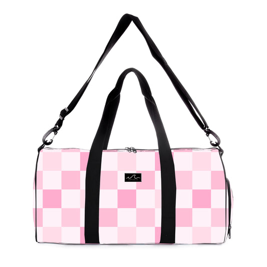 NEW! Pink Checks Duffle/Weekender Bag
