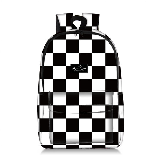 NEW! B/W Checks Backpack